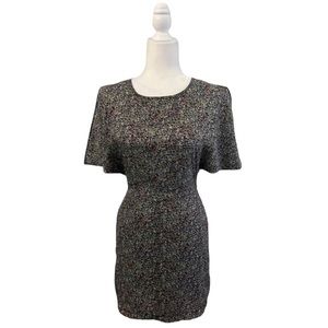 BCBGeneration Multicolor Short Sleeve Open Back Dress - Size 0